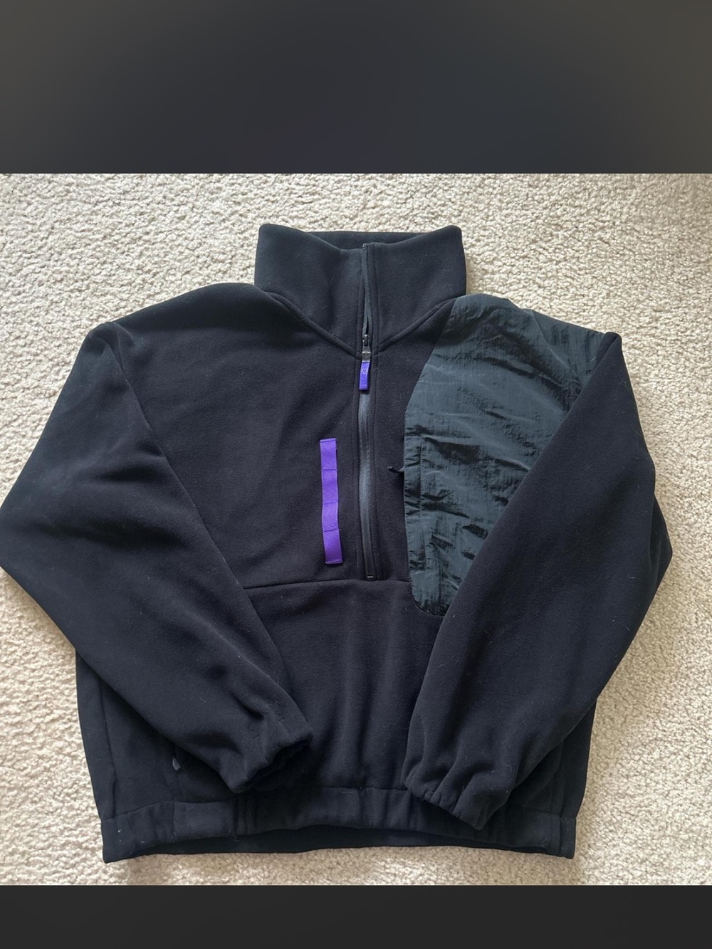 H&M Men’s Medium (Large fitting) Quarter-Zip Fleece Pullover